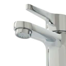 Highlife Bathrooms Etive Chrome 107.5mm Cloakroom Lever Mono Basin Mixer Tap  With Clicker Waste