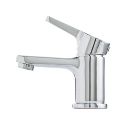 Highlife Bathrooms Etive Chrome 107.5mm Cloakroom Lever Mono Basin Mixer Tap  With Clicker Waste