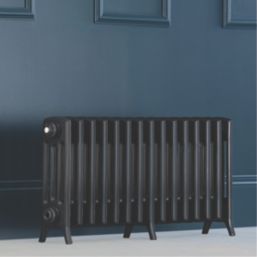 Arroll Edwardian 450mm x 906mm 2808BTU Anthracite Horizontal Designer Radiator