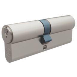 Smith & Locke 1 Star 6-Pin Euro Double Cylinder Locks 40-45 (85mm) Silver 2 Pack