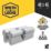 Smith & Locke 1 Star 6-Pin Euro Double Cylinder Locks 40-45 (85mm) Silver 2 Pack