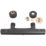 Highlife Bathrooms Argyll Exposed Single Outlet Thermostatic Matt Black Bar Shower Valve