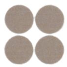Fix-O-Moll Brown Round Self-Adhesive Furniture Gliders 35mm x 35mm 4 Pack
