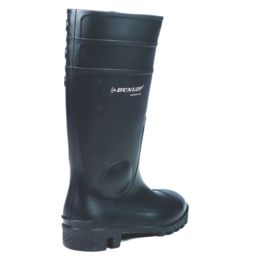 Dunlop Protomastor Size 4  Black Steel Toe Cap Safety Wellies