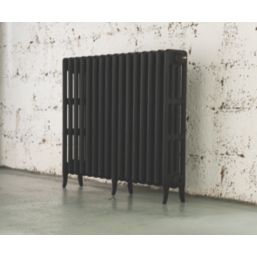 Arroll 760mm x 994mm 4961BTU Black Cast Iron 4 Column Radiator
