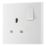 British General 900 Series 13A 1-Gang SP Switched Plug Sockets White   5 Pack