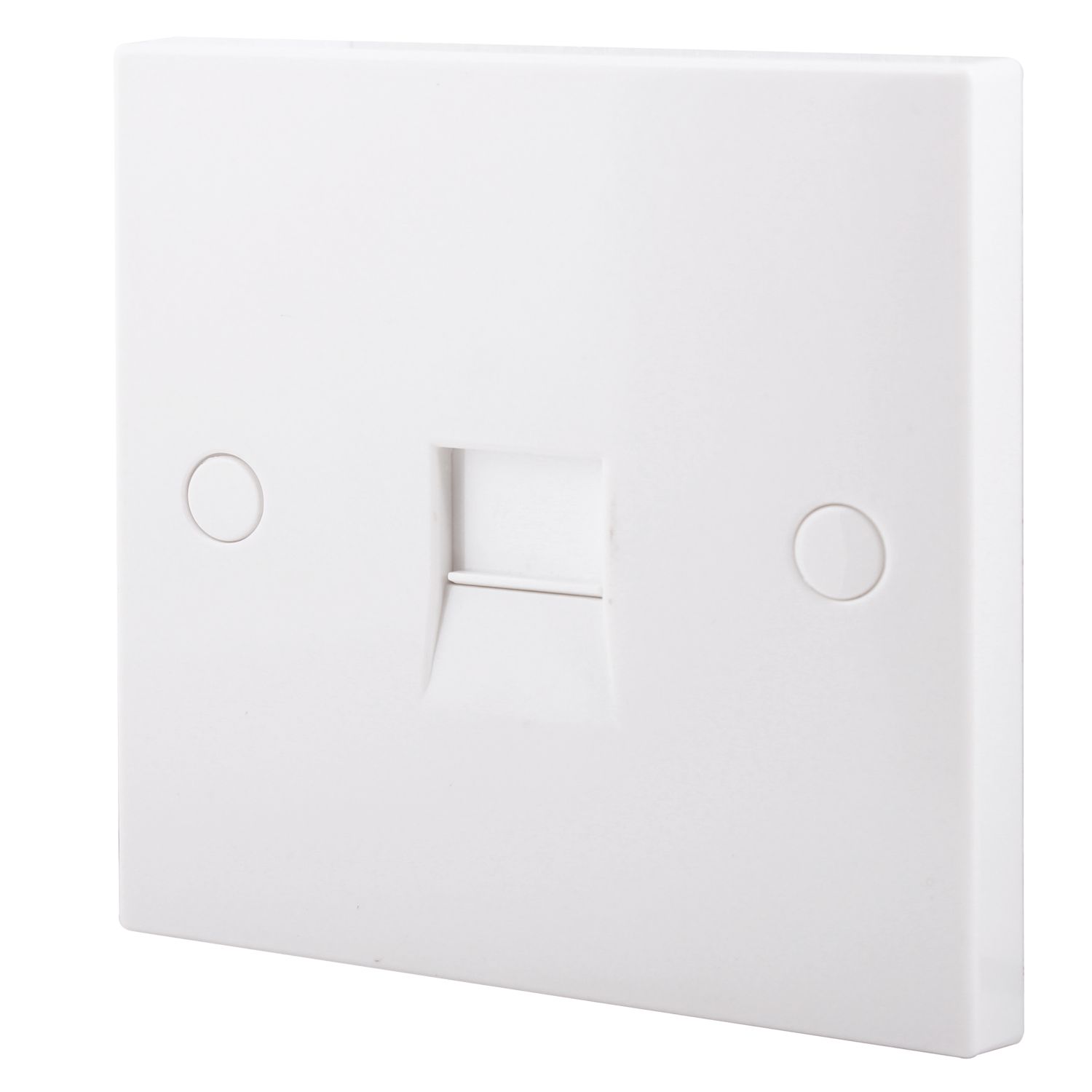 British General 900 Series 1-Gang Slave Telephone Socket White (74980)