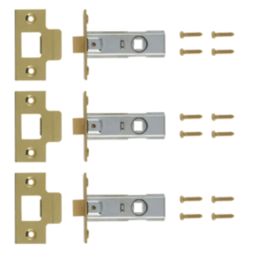 ERA Brass 188-33 Tubular Mortice Latches 64mm Case - 45mm Backset 3 Pack