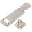 Smith & Locke Hasp & Staple Nickel 118mm