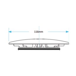 110mm Brushed Brass Dome Shower Trap Cover