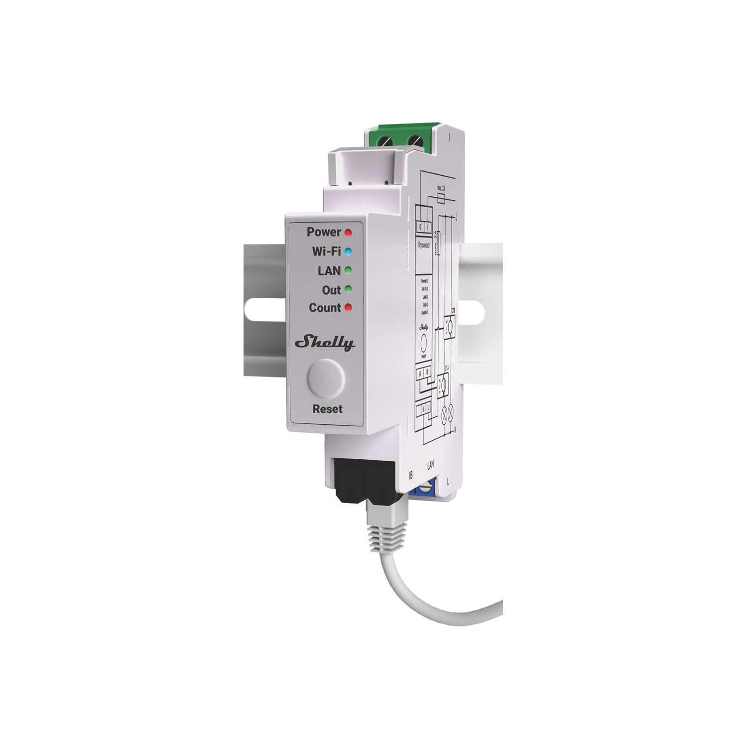 Shelly Pro EM-50 Single-Phase Energy Meter (749AG)