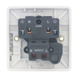 Hager Sollysta WMDP84N 20A 1-Gang 2P+E Control Switch White with LED