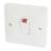 Hager Sollysta WMDP84N 20A 1-Gang 2P+E Control Switch White with LED