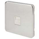 Schneider Electric Lisse Deco 1-Gang Slave Polished Chrome with White Inserts