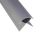 Splashwall External Corner Matt Silver 2420mm x 11mm