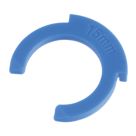 Flomasta  Plastic Collet Clips Blue 15mm 10 Pack