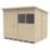 Forest  8' x 6' (Nominal) Pent Overlap Timber Shed with Assembly