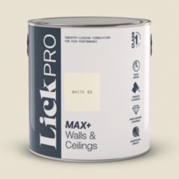 LickPro Max+ 2.5Ltr White 05 Eggshell Emulsion  Paint