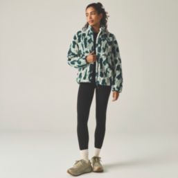 Regatta RoswindWR  Womens Fleece Deep Pine Brushstroke Camo Print  Size 18