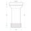 Viva  Rigid Straight Extended WC Pan Connector White 255mm