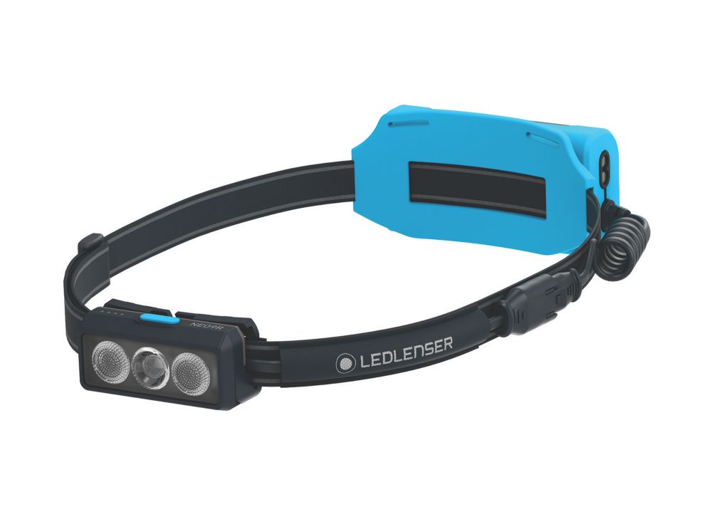 LEDlenser NEO9R Rechargeable LED Head Torch Blue 1200lm Screwfix