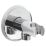 Bristan  Easyfit Contemporary Round Shower Wall Outlet with Handset Holder Bracket Chrome 80mm