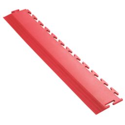 Ecotile E500/7 Interlocking Corner Edge Ramps Red 590mm x 90mm 2 Pack