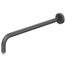 Swirl  Shower Arm Black 450mm x 22mm