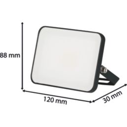 Brackenheath iSpot Frameless II Indoor & Outdoor LED Floodlight Black 20W 2200lm
