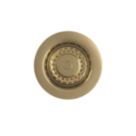 Top-Fix Kitchen Strainer Waste with Overflow Brushed Brass 90mm