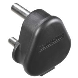 Masterplug Work Power 15A Unfused Round Pin Heavy Duty Plug Black