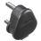Masterplug Work Power 15A Unfused Round Pin Heavy Duty Plug Black
