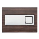 Fluidmaster Schwab Caro 12400 Dual-Flush Flushing Plate Wood Effect Wenge