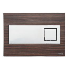 Fluidmaster Schwab Caro 12400 Dual-Flush Flushing Plate Wood Effect Wenge