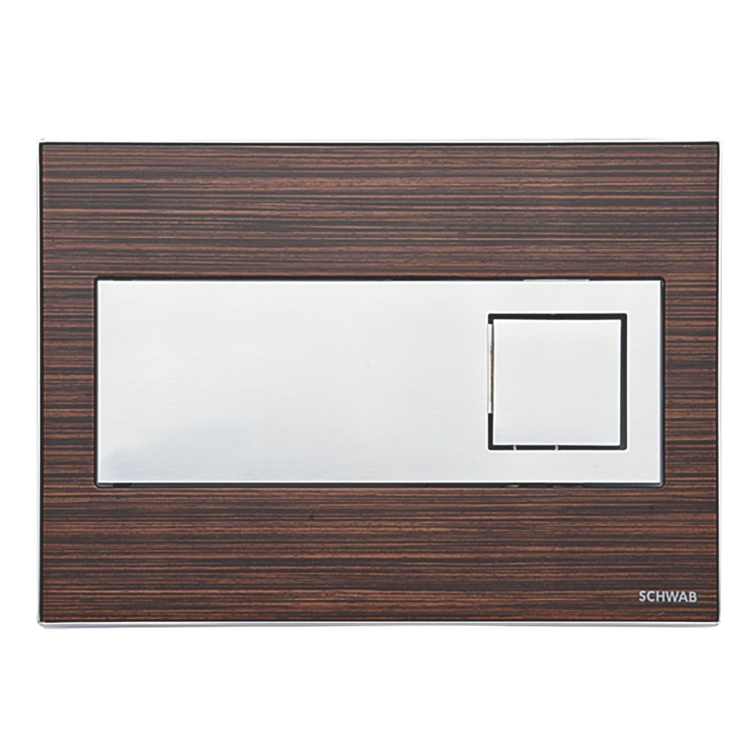 Fluidmaster Schwab Caro 12400 Dual-Flush Flushing Plate Wood Effect Wenge (7500X)