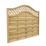 Forest Prague  Lattice Curved Top Fence Panels Natural Timber 6' x 5' Pack of 7