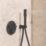 Grohe Precision SmartControl HP Rear-Fed Concealed Matt Black Thermostatic Shower System