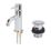 Refurb Swirl Ola Chrome 117mm Cloakroom Lever Mono Basin Mixer Tap  With Clicker Waste