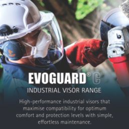 JSP EVOGuard C2 Mounted Face Shield Clear