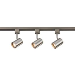 Knightsbridge  1-Circuit Track Lighting Kit 1m Brushed Chrome