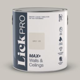 LickPro Max+ 2.5Ltr Grey 03 Eggshell Emulsion  Paint