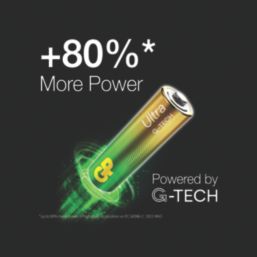 GP Batteries Ultra  AA 1.5V Alkaline Batteries  12 Pack