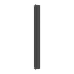 Reina 1800mm x 200mm 2300BTU Anthracite Vertical 3 Column Radiator