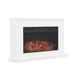 Be Modern Farleigh Grande Electric Fire Suite White 1320mm x 250mm x 760mm
