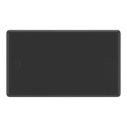 LAP  2-Gang Blanking Plate Matt Black