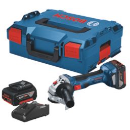 Bosch GWS 18V-7 18V 2 x 4.0Ah Li-Ion Coolpack 4 1/2" Brushless Cordless Angle Grinder