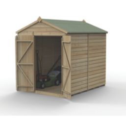 Forest Beckwood 6' x 7' 6" (Nominal) Apex Shiplap Timber Shed with Base