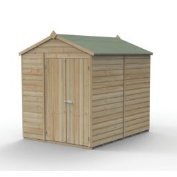 Forest Beckwood 6' x 7' 6" (Nominal) Apex Shiplap Timber Shed with Base