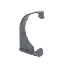 FloPlast MiniFlo uPVC Half Round Fascia Brackets Anthracite Grey 76mm 10 Pack