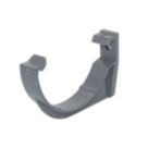 FloPlast MiniFlo uPVC Half Round Fascia Brackets Anthracite Grey 76mm 10 Pack